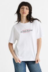 Guess Jeans Oversize T-Shirt - Pure White M Damen