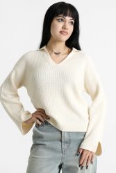 Only Monna Strickpullover - Whitecap Gray Melange M Damen