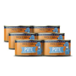 Nassfutter Classic Pute mit Hirse, Hüttenkäse und Mango für Hunde - 6x200g