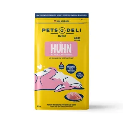 Trockenfutter Premium Basic Huhn mit Hirse, Spirulina und Ei für Hunde - 2kg