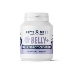 Nahrungsergänzung Belly+ Prä- & Probiotisches Pulver für Hunde - 80g