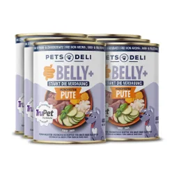 Nassfutter Belly+ Pute für Hunde - 400g / 6er Pack