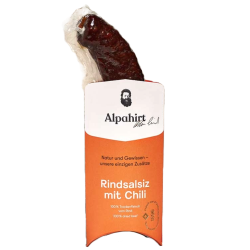 Rindsalsiz mit Bündner Chili