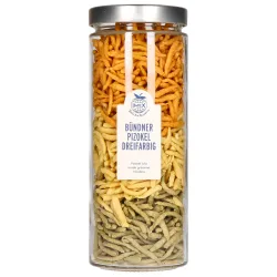 Bündner Pizokel im Glas