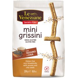 Glutenfreie Mini-Grissini mit Sesam und Chia