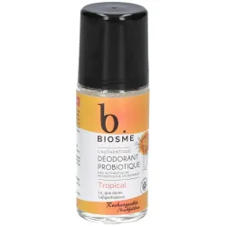 Biosme Deodorant probiotisch Roll-on Tropical Nachfüllbar 50 ml