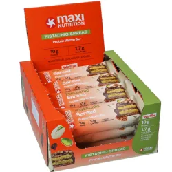 MAXI NUTRITION Protein Waffle Bar Pistachio Spread (12x39g)