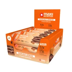 MAXI NUTRITION Protein Waffle Bar Hazelnut Spread (12x39g)