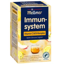Messmer Immunsystem Kräutertee Apfel-Zitrone-Ingwer (16 Beutel)