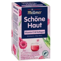 Messmer Schöne Haut Früchtetee Himbeere-Aloe Vera (16 Beutel)