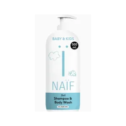 Naïf Baby & Kids 2 in 1 Shampoo & Body Wash, parfümfrei (500ml)
