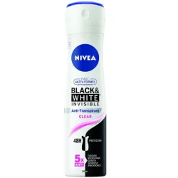 Nivea Black & White Invisible Clear Deospray (150ml)
