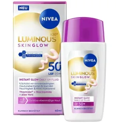 NIVEA Luminous Skin Glow Instant Glow Daily Fluid, LSF 50 (40ml)