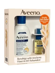 Aveeno® Skin Relief Feuchtigkeitsspendende Bodylotion + Mini Aveeno® Skin Relief Körperöl-Spray mit Haferöl & Jojobaöl