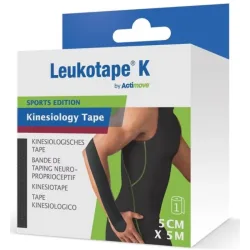 Actimove Leukotape K schwarz, 5cmx5m (1 Stk)