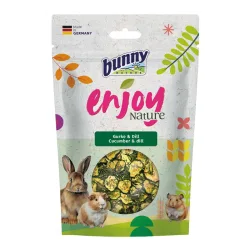 bunny Enjoy Nature Gurke & Dill, Snack für Kaninchen und Nagetiere (40g)