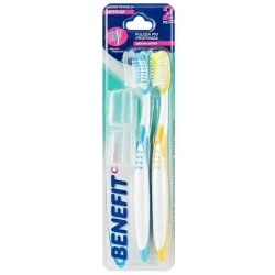 BENEFIT Zahnbürsten bunt (2 Stk)