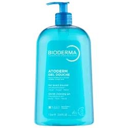 BIODERMA - Atoderm Gel douche Mildes, seifenfreies Duschgel für normaler bis trockene empfindliche Haut, 1 l