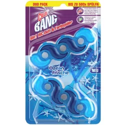 CILLIT BANG 6in1 WC Duft & Farbspüler WC-Reiniger, Ozeanfrische (2x35g)