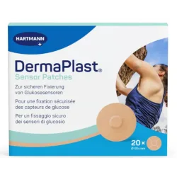 DermaPlast Sensor Patch beige, Durchmesser 21mm (20 Stk)