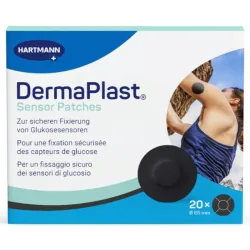 DermaPlast Sensor Patch schwarz, Durchmesser 29mm (20 Stk)