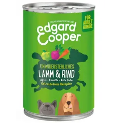 Edgard & Cooper Adult Lamm & Rind mit Apfel, Nassfutter für Hunde (6x400g)