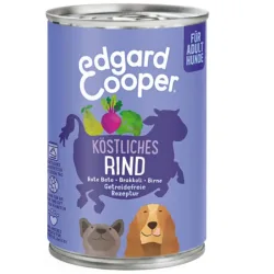 Edgard & Cooper Adult Rind mit Rote Bete, Nassfutter für Hunde (6x400g)