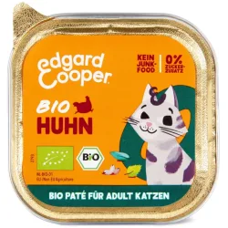 Edgard & Cooper Bio-Huhn mit Chiasamen, Nassfutter für Katzen (16x85g)