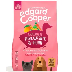 Edgard & Cooper Junior Frische Freilaufente & Huhn mit Kochbanane, Trockenfutter für Hunde (12kg)