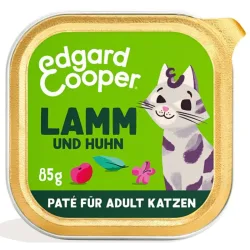 Edgard & Cooper Lamm und Huhn mit Cranberrys, Nassfutter für Katzen (16x85g)