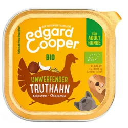 Edgard & Cooper Adult Truthahn mit Bio-Kokosnuss, Nassfutter für Hunde (17x100g)