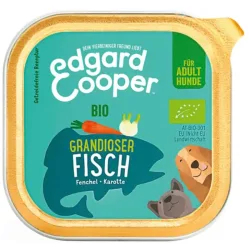 Edgard & Cooper Adult Bio-Fisch mit Fenchel, Nassfutter für Hunde (17x100g)