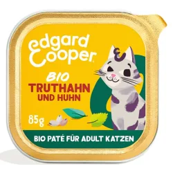Edgard & Cooper Senior Huhn und Truthahn mit Blaubeeren, Nassfutter für Katzen (16x85g)