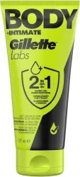 Gillette, Gillette - Labs Body + Intimate 2 in 1 Rasier- und Reinigungscreme mit Aloe Vera, 177 ml