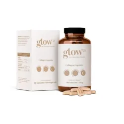 Glow25 Collagen Kapseln mit Hyaluron und Vitamin C (180 Stk)