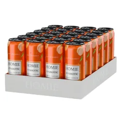 HOMIE Wake Up Synbiotic Energy Drink Peach & Nectarine (24x330ml)