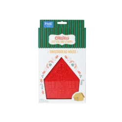 PME Cake Weihnachts-Keksausstecher und Stempel - Lebkuchenhaus (3-teilig)