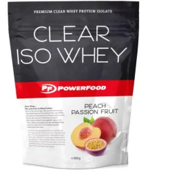 PowerFood Clear Iso Whey Pulver Peach Passion Fruit (500g)