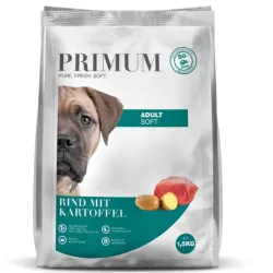 PRIMUM Soft Adult Rind mit Kartoffel, Trockenfutter für Hunde (1.5kg)