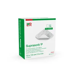Suprasorb P PU-Schaumverband 7.5x7.5cm steril nicht klebend 10 Stk