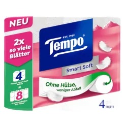Tempo Toilettenpapier Smart, 4-lagig, 280 Blatt (4 Stk)