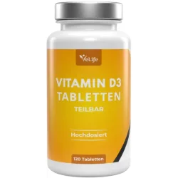 VeLife Vitamin D3 Tabletten teilbar (120 Stk)