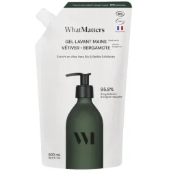 What Matters Vetiver-Bergamotte Peeling-Handwaschgel Eco-Nachfüllpackung (500ml)