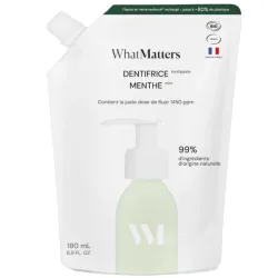 What Matters Fluorid-Minz-Zahnpasta Nachfüllpackung (180ml)