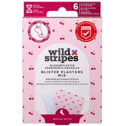 Wild Stripes Blasenpflaster Set Pastel Bloom, zwei Grössen (6-teilig)