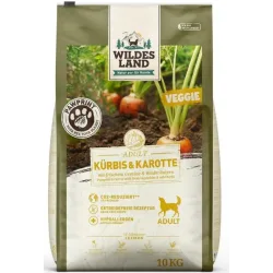 Wildes Land Paw Print Adult Veggie, Kürbis & Karotte mit frischem Gemüse & Wildkräutern - Trockenfutter für Hunde (10kg)