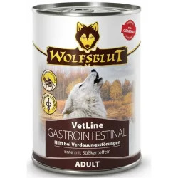 Wolfsblut VetLine Gastrointestinal Hunde-Nassfutter, Ente mit Süsskartoffel (6x395g)