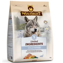 WOLFSBLUT Limited Ingredients Trockenfutter Hund, Adult, Cold River 1 kg