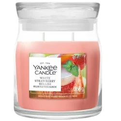 Yankee Candle White Strawberry Bellini Duftkerze (368g)