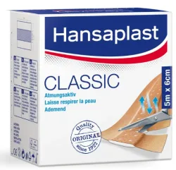 Hansaplast KB.T4107.001 Heftpflaster 5 m x 6 cm 5 m